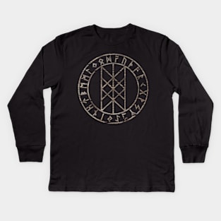 Web of Wyrd  -The Matrix of Fate Kids Long Sleeve T-Shirt